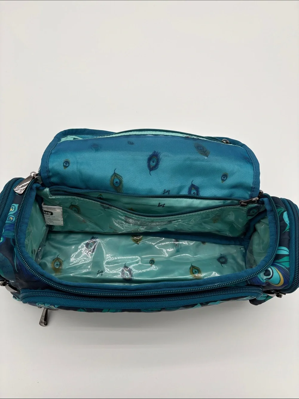 Lug Trolley Peacock Cosmetic Zip Case Travel Carry On